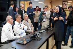 دکتر قائم پناه در مرکز کنترل عملیات بحران سازمان اورژانس کشور