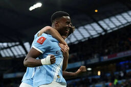 THOUGHTS: The user wants me to rewrite the given title into a clickbait/sensational headline for a news website.
I need to extract the key information:
- Pep still claims all trophies. (This is about Guardiola's ambition/claim)
- Manchester City 2-0 Salfo