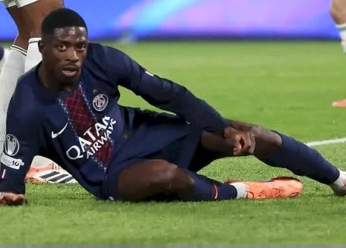 شوک عظیم به PSG: فاجعه نیمه اول با مصدومیت دمبله، پاریس را ویران کرد!