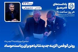 بمب خبری تل‌آویو: رونن گوفمن؛ گزینه پنهان نتانیاهو برای ریاست موساد فاش شد!